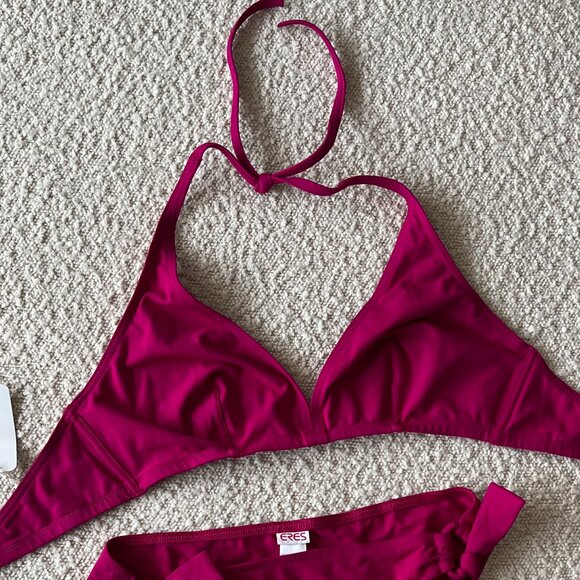 NWT Eres Magenta Bikini Halter Top - Picture 1 of 4